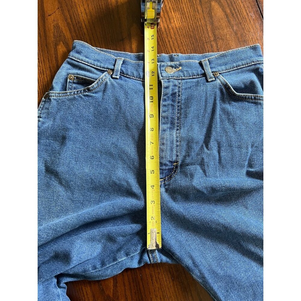 Vintage Lee Riders Super High Rise Jeans Straight Leg Tapered Mom 80s - Picture 6 of 7